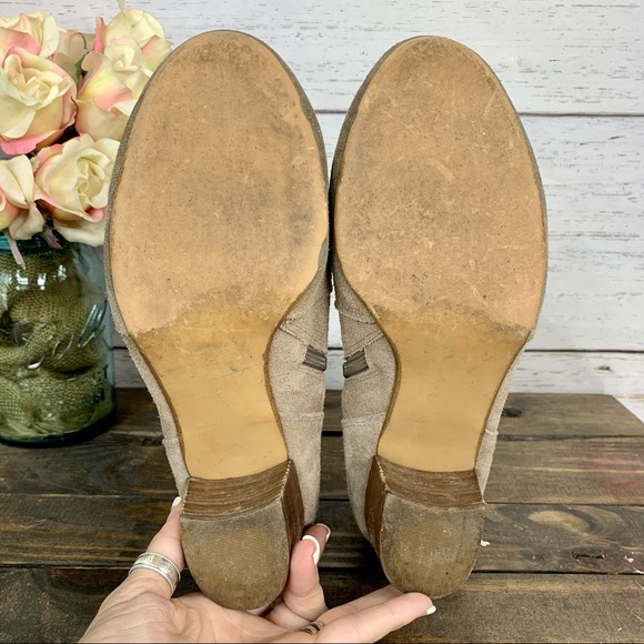 STEVE MADDEN Hipster Taupe Suede Ankle Boot - Picture 8 of 10